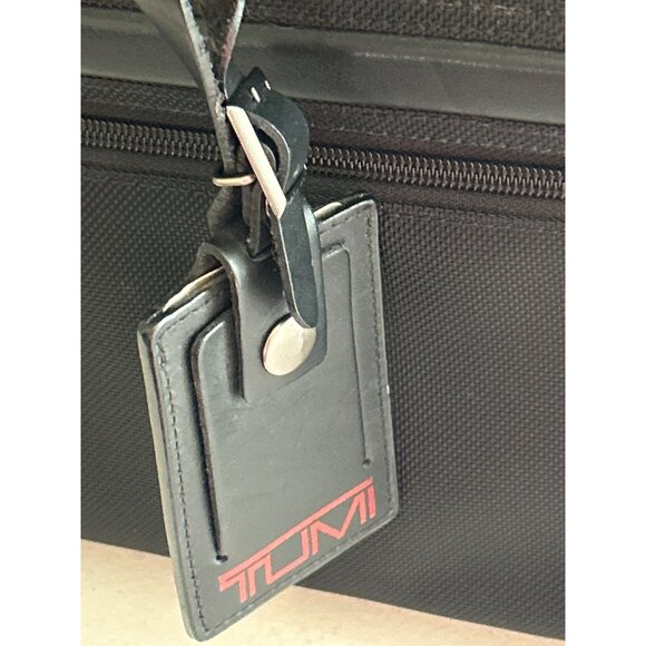 Tumi Expandable Black Nylon Leather Laptop Briefcase Carry On W/Shoulder Strap - Picture 8 of 13